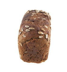 loaf of bread isolated on white background