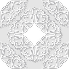 Elegant seamless lace pattern. Openwork background. Vector Illustration
