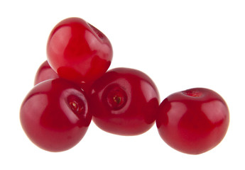 cherries isolated on white background