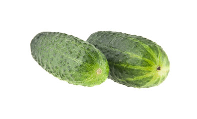 cucumbers isolated on white background