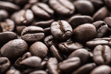 coffee beans isolated on white background

