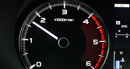 Fototapeta premium Automotive car engine speed, display, technology