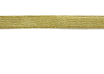 golden and red ribbon isolated on white background