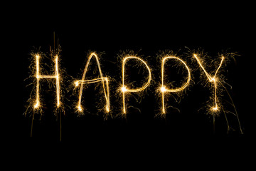 Happy fireworks Letter
