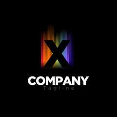 X LETTER LOGO TEMPLATE