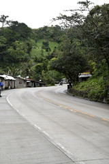 Road view from Santiago city to Manila