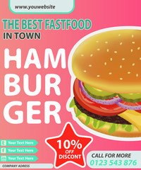 BURGER MODERN POSTER 1