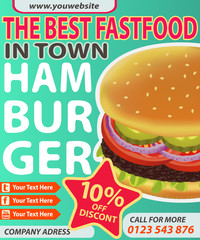 BURGER MODERN POSTER BIG 1