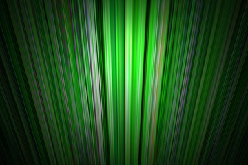 Radiating green lines background