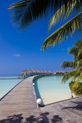 Wasserbungalows auf den Malediven