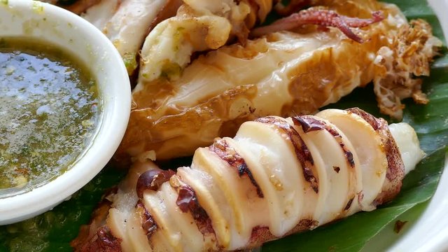 Grilled squid 