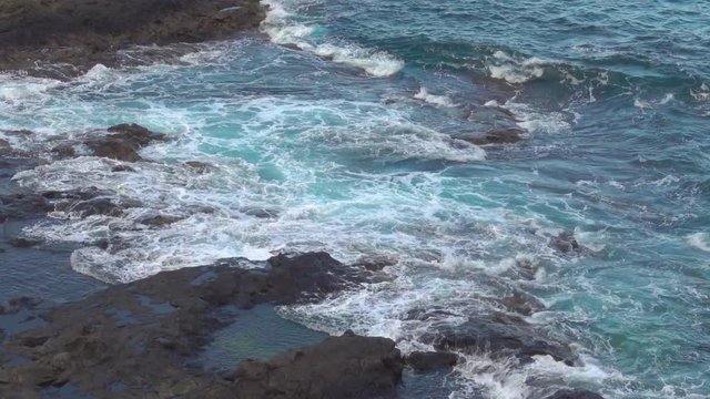 Waves of Atlantic Ocean. Tenerife, The Canaries