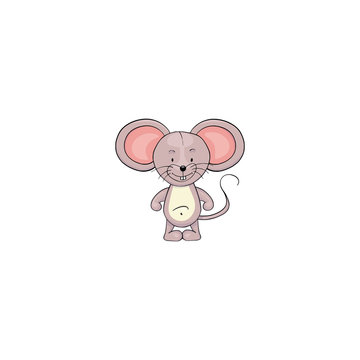 Mouse cartoon icon 
