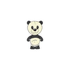 Panda cartoon icon 