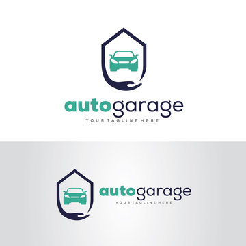 Auto Garage Logo Template Design Vector, Emblem, Design Concept, Creative Symbol, Icon
