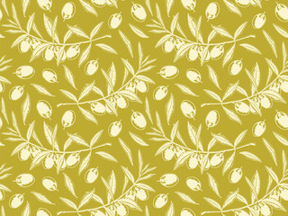 Olives pattern vintage style 2
