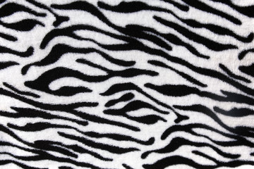 Fototapeta na wymiar Texture of black and white zebra textile
