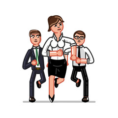 Business team with woman