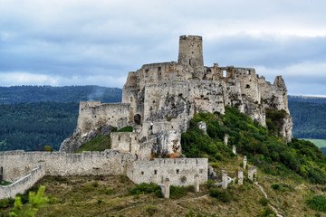 Fototapeta na wymiar Famous fortress in Slovakia