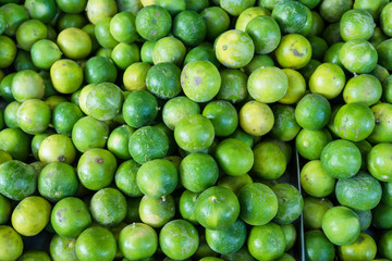 Fresh lemon in the market, Thailand.