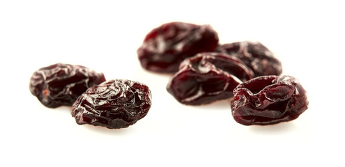 dried cranberry isolated on white