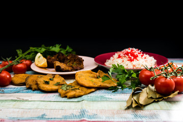 Tasty Indian food mix pakora