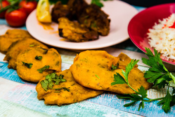 Tasty Indian food mix pakora