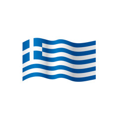 Greece flag, vector illustration