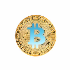 Bitcoin coin isolated