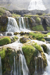 Fototapeta na wymiar Dynjandi waterfalls, Western Fjords, Iceland