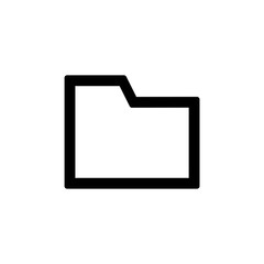 File folder icon for simple flat style ui design
