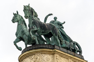 Fototapeta premium Heroes Square, Budapset, Hungary