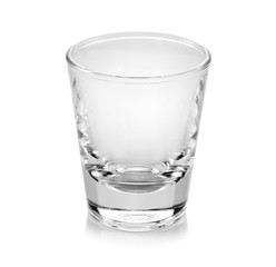 Empty glass isolated on white background