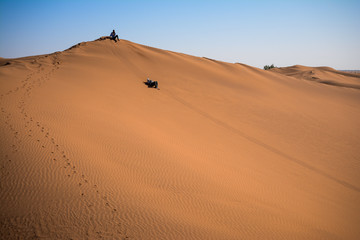 Landscape in desert of  morocco