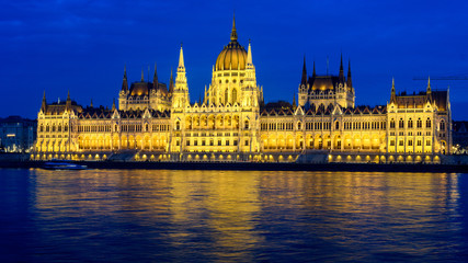 Fototapeta na wymiar Parliament of Hungary, Budapest, Hungary at night
