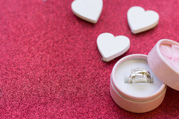 Valentine's concept with a ring