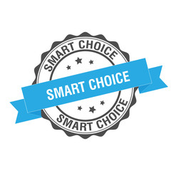 Smart choice stamp illustration