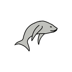 Fish cartoon icon