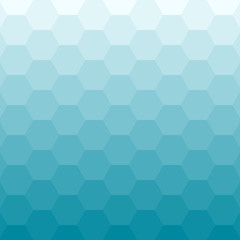 Abstract blue background with hexagons.