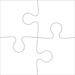 Abstract white Background icon Illustration jigsaw puzzle