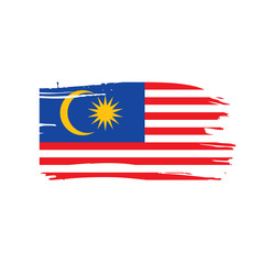 Malaysia flag, vector illustration