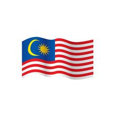 Malaysia flag, vector illustration