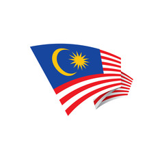 Malaysia flag, vector illustration