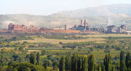 Nickel mine panoramic view