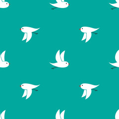 Background of birds flying in different directions
