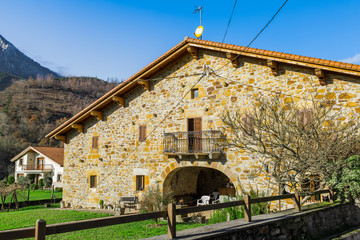 Typical Basque landscape between mountains © AnderArrieta