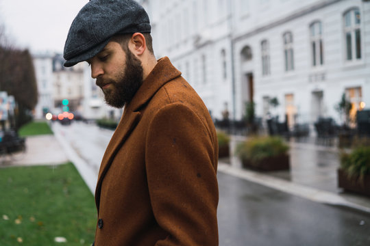 Side view of  man standing outdoors