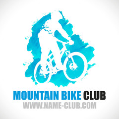 Fototapeta na wymiar logo vélo cross tout terrain