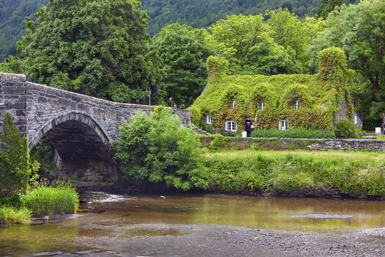 Llanrwst in Wales, UK