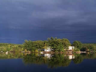 Fototapeta na wymiar lake scenery